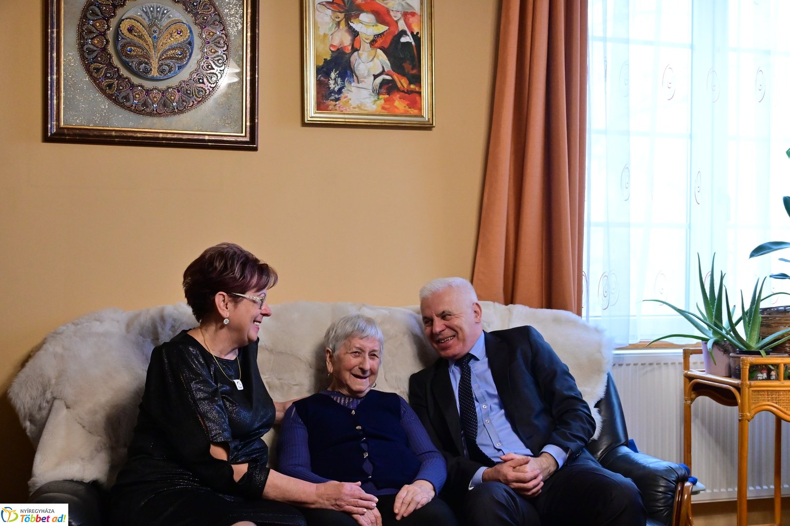 Szépkorú köszöntése - Szabó Györgyné