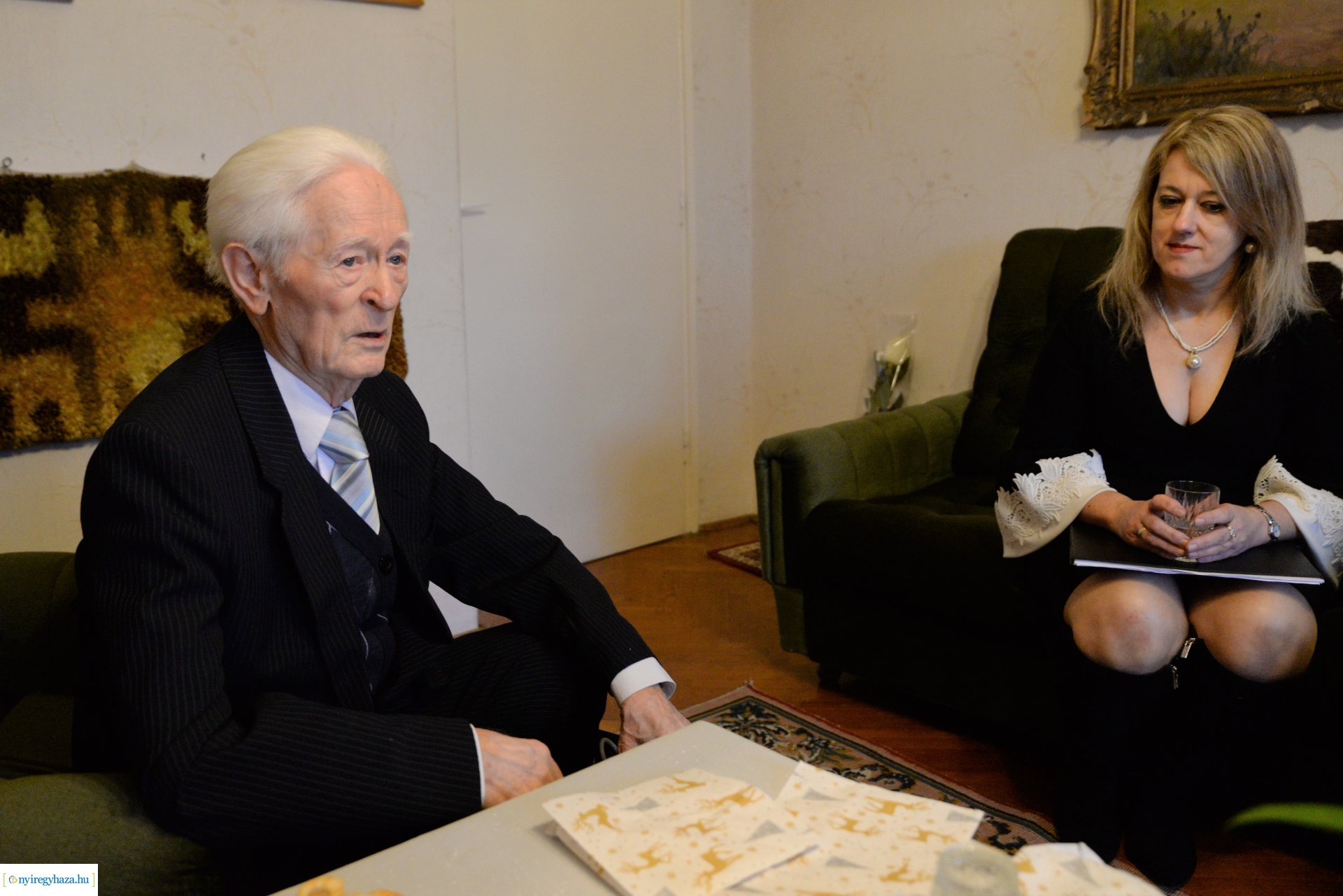 Szépkorú köszöntése - Takács Kálmán