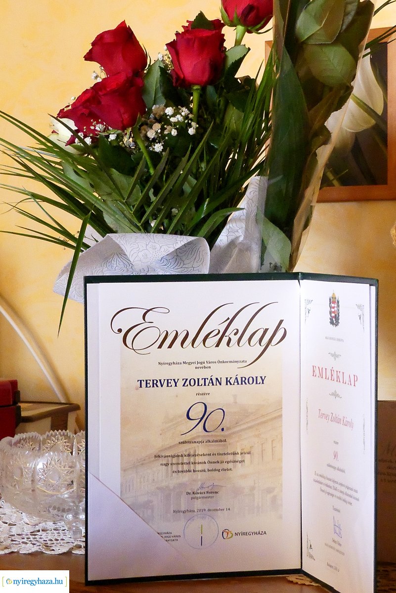 Szépkorú köszöntése Tervey Zoltán Károly