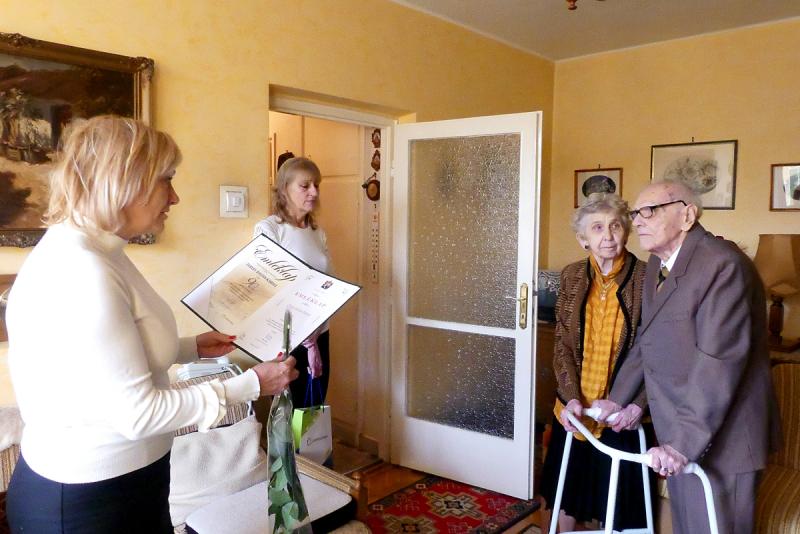 Szépkorú köszöntése Tervey Zoltán Károly