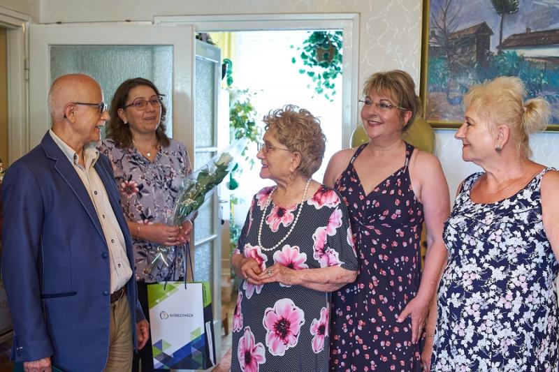 Szépkorú köszöntése Tóth Andrásné  20210622