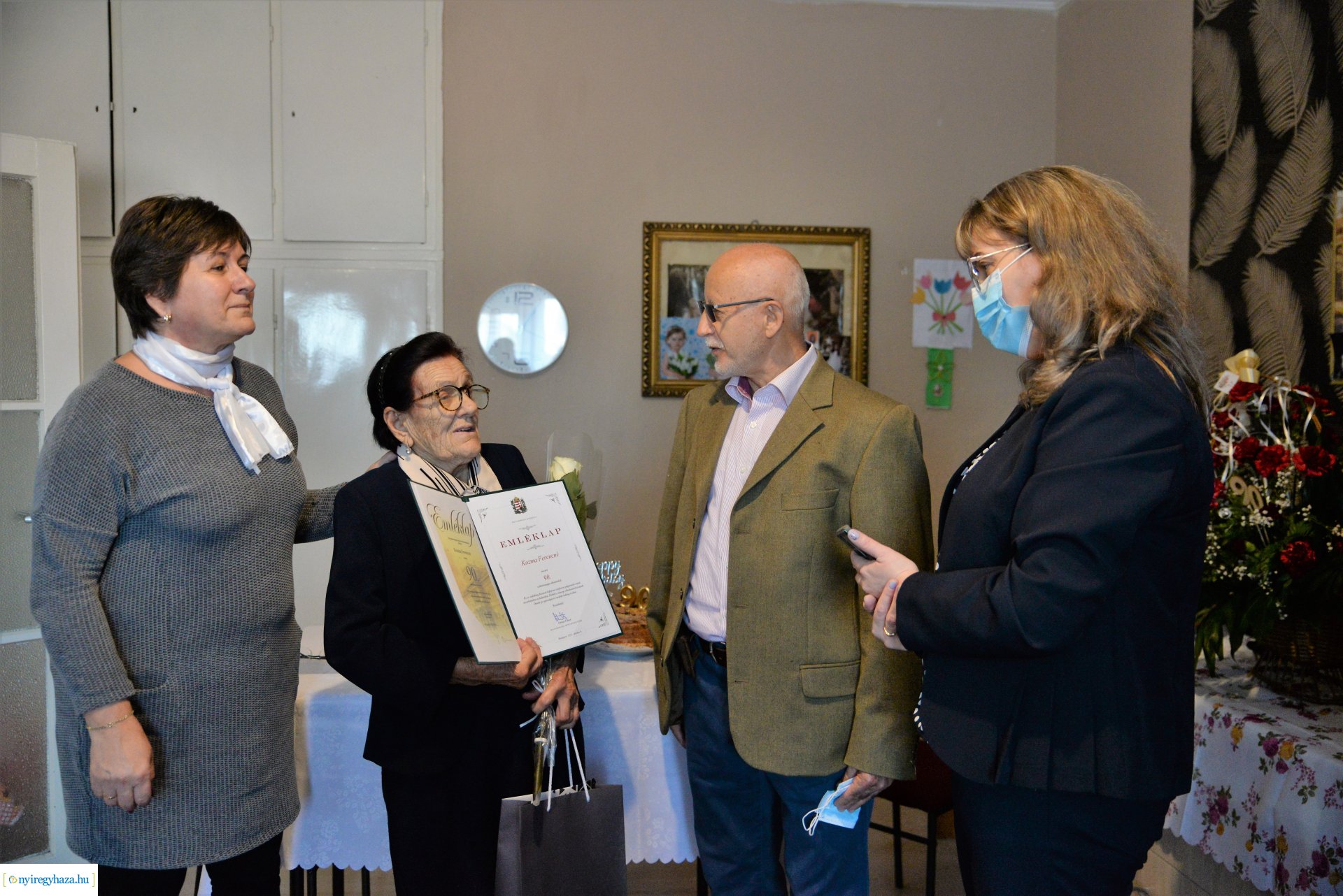 Szépkorú Kozma Ferencné köszöntése