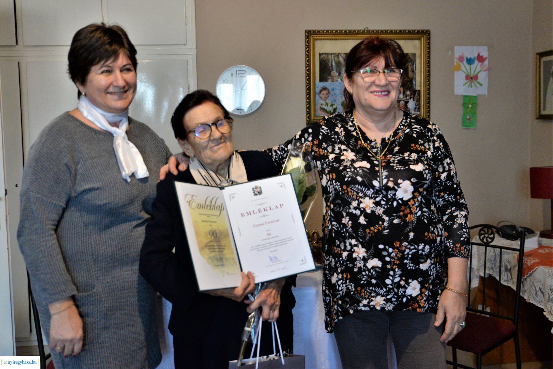 Szépkorú Kozma Ferencné köszöntése