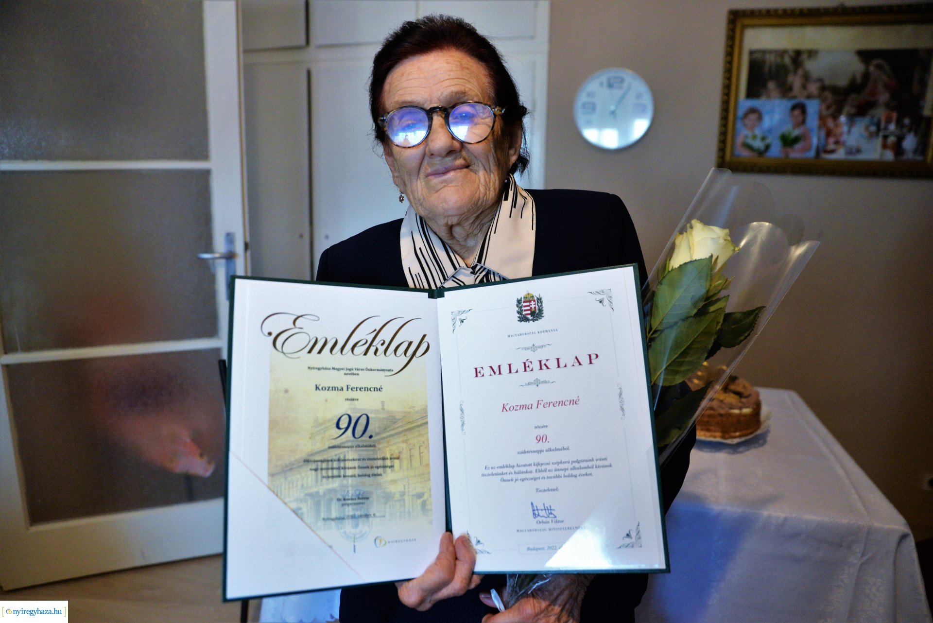 Szépkorú Kozma Ferencné köszöntése