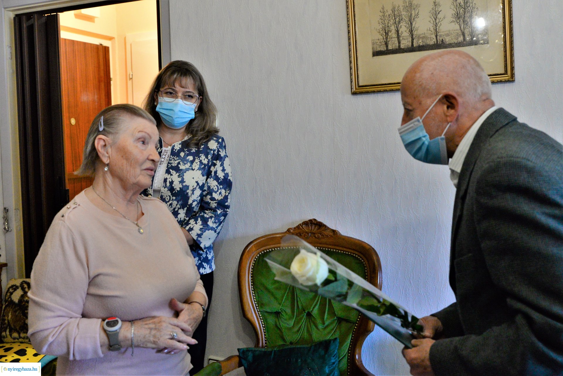 Szépkorú Varga Józsefné köszöntése