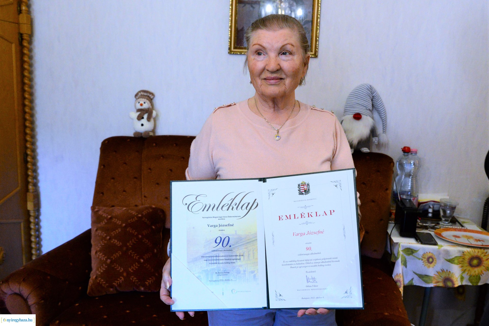 Szépkorú Varga Józsefné köszöntése