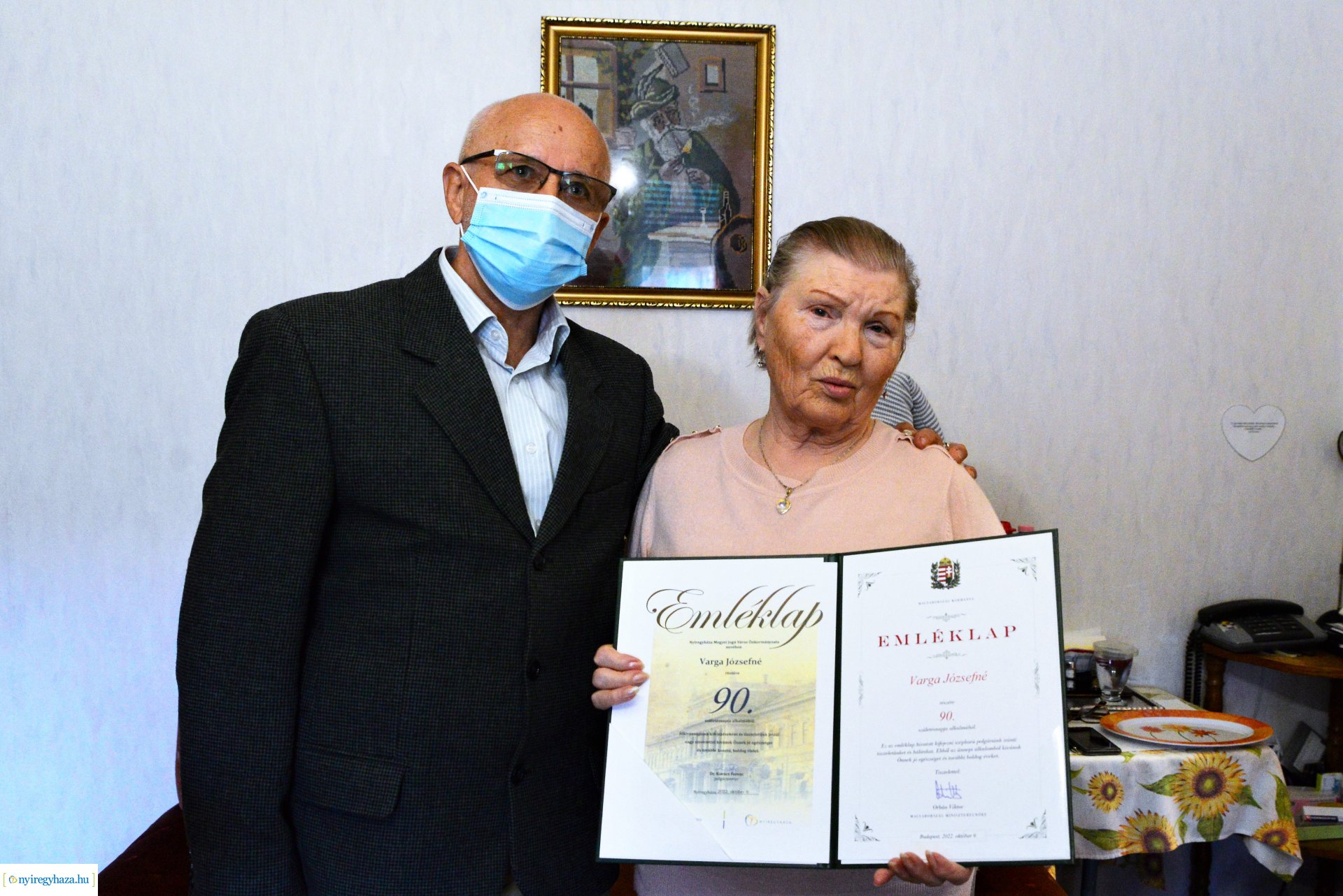 Szépkorú Varga Józsefné köszöntése