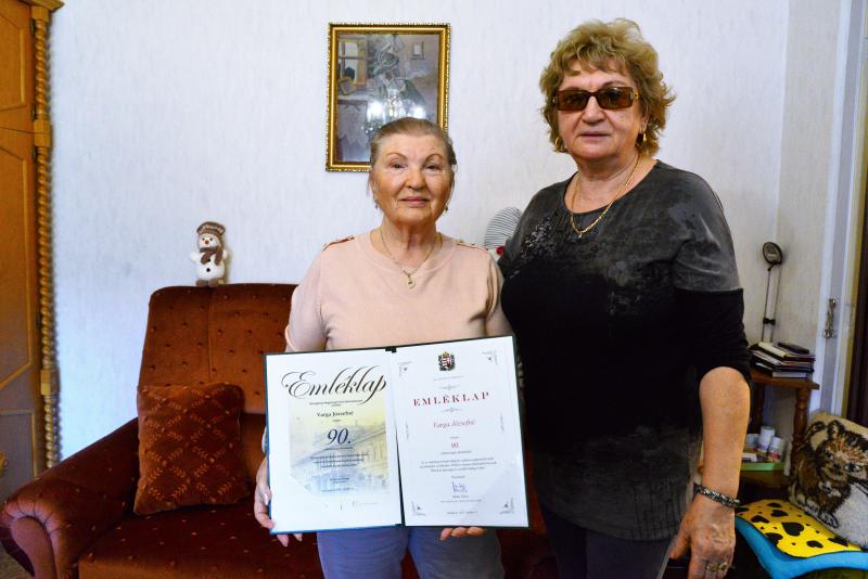 Szépkorú Varga Józsefné köszöntése