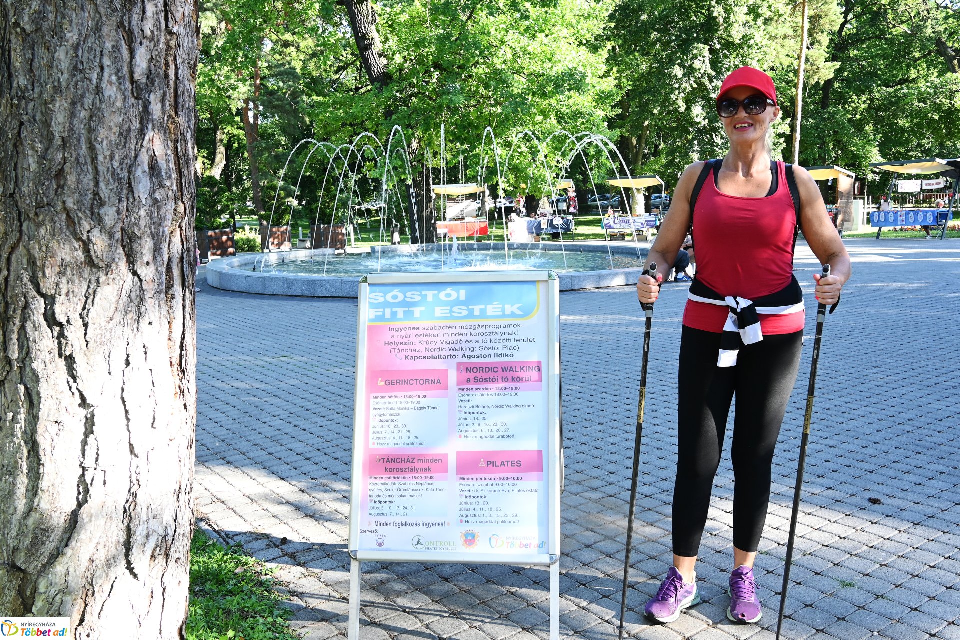 Szerdai nordic walking Sóstón, mely mindenki számára ingyenesen vehető igénybe