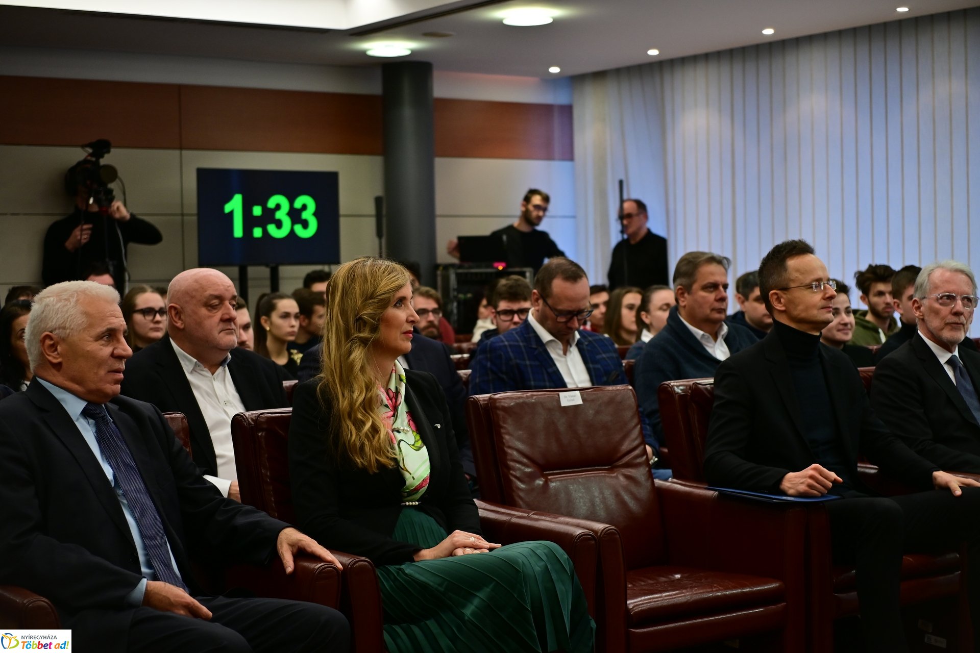 Szijjártó Péter előadása a Nyíregyházi Egyetemen 2024