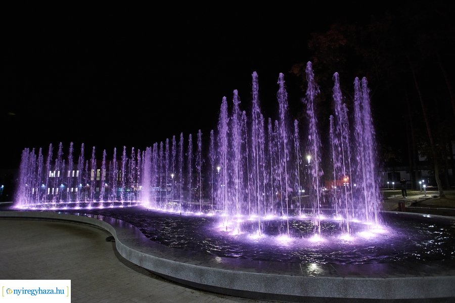 Szökőkút próba Sóstón 20211018