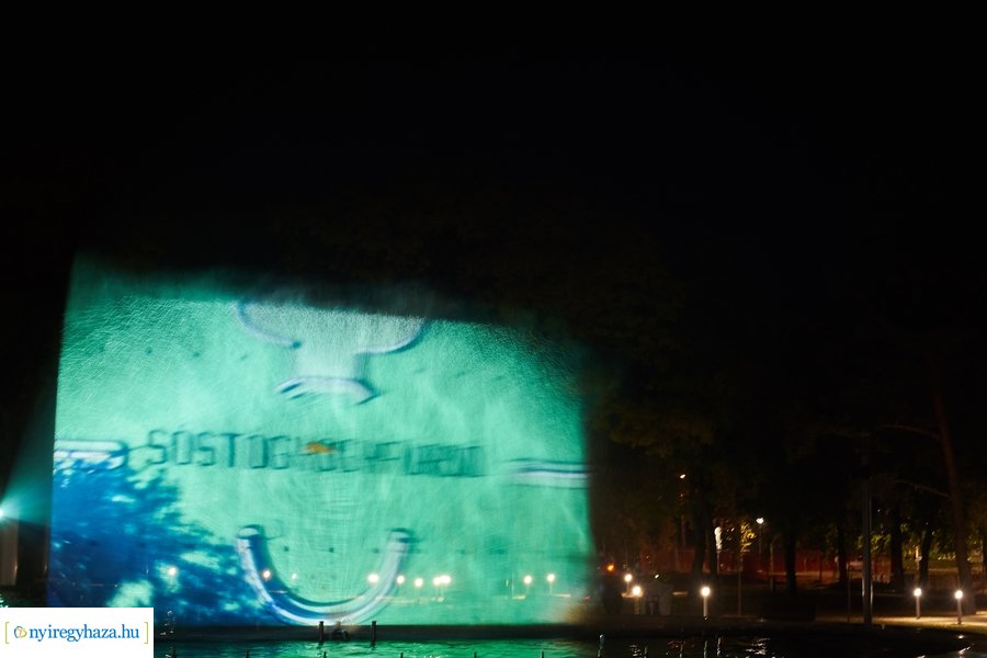 Szökőkút próba Sóstón 20211018