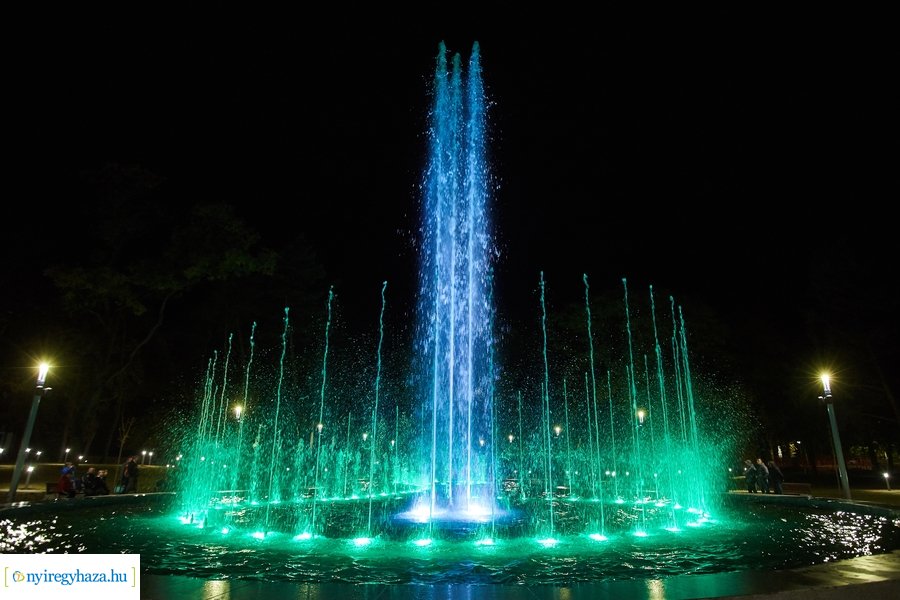 Szökőkút próba Sóstón 20211018