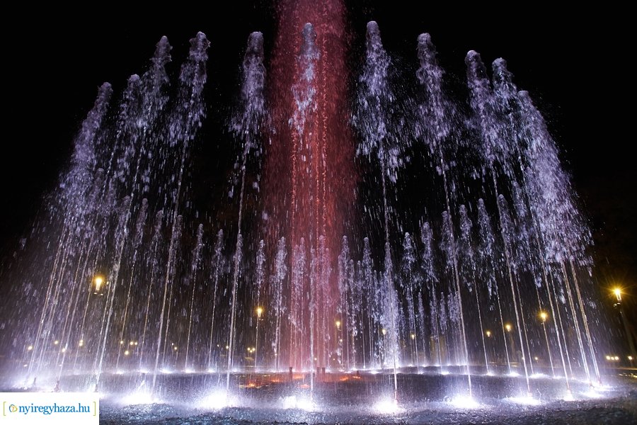 Szökőkút próba Sóstón 20211018