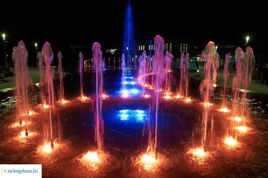 Szökőkút próba Sóstón 20211018