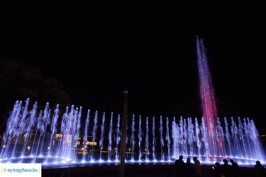 Szökőkút próba Sóstón 20211018