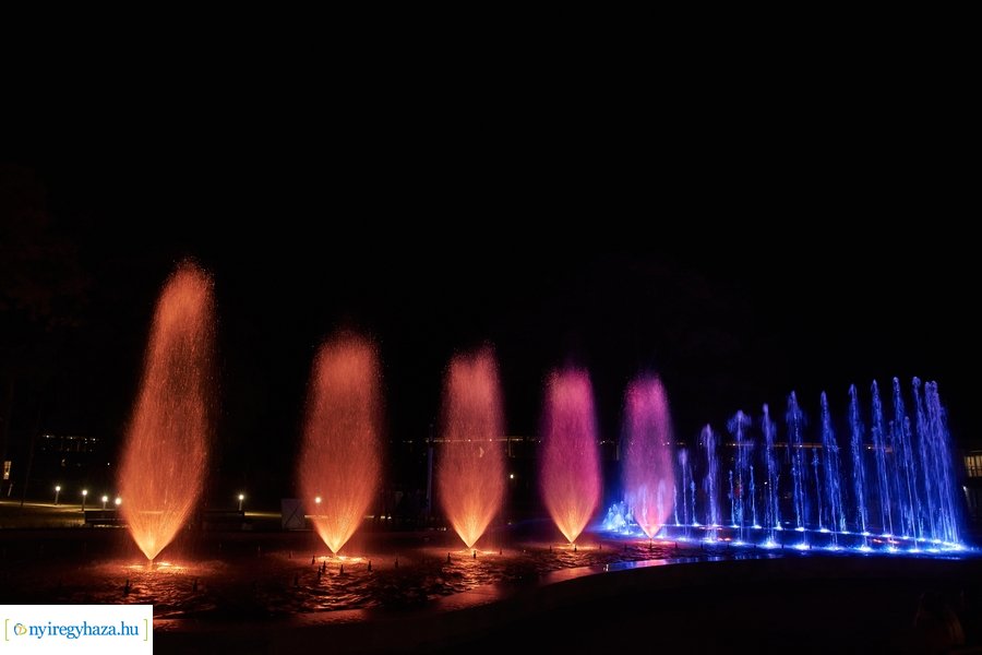 Szökőkút próba Sóstón 20211018