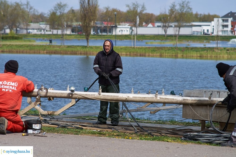 Szökőkút üzembe helyezés a Bujtoson
