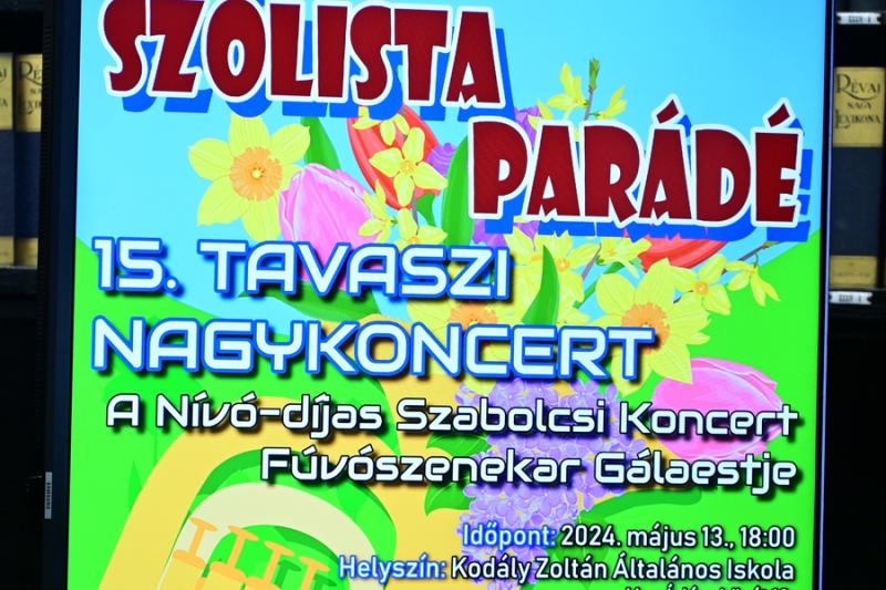 Szólista koncert tájékoztató