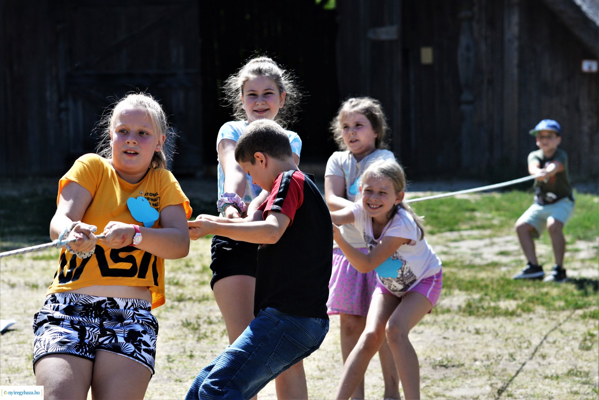 Táborozók a Sóstói Múzeumfaluban