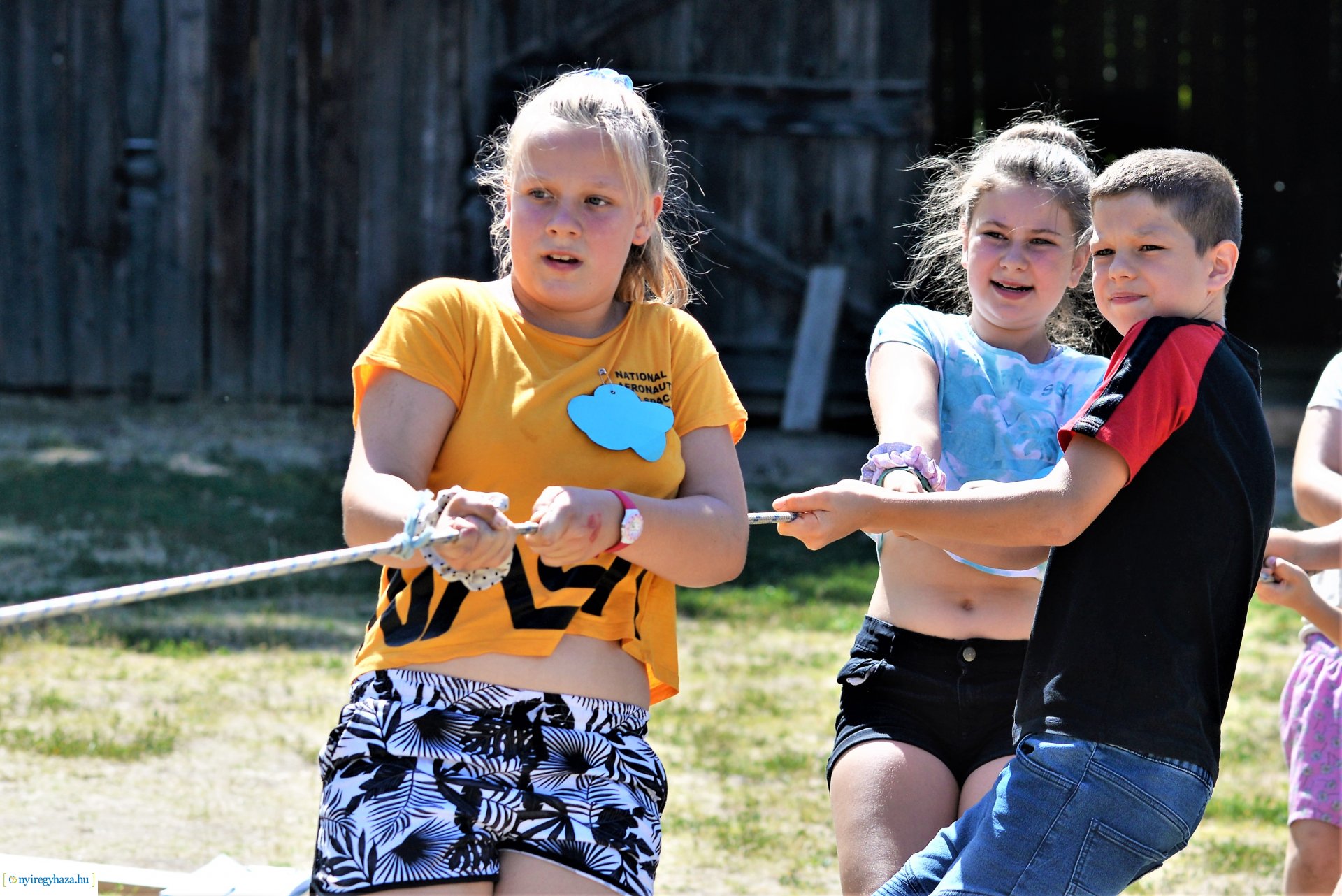 Táborozók a Sóstói Múzeumfaluban