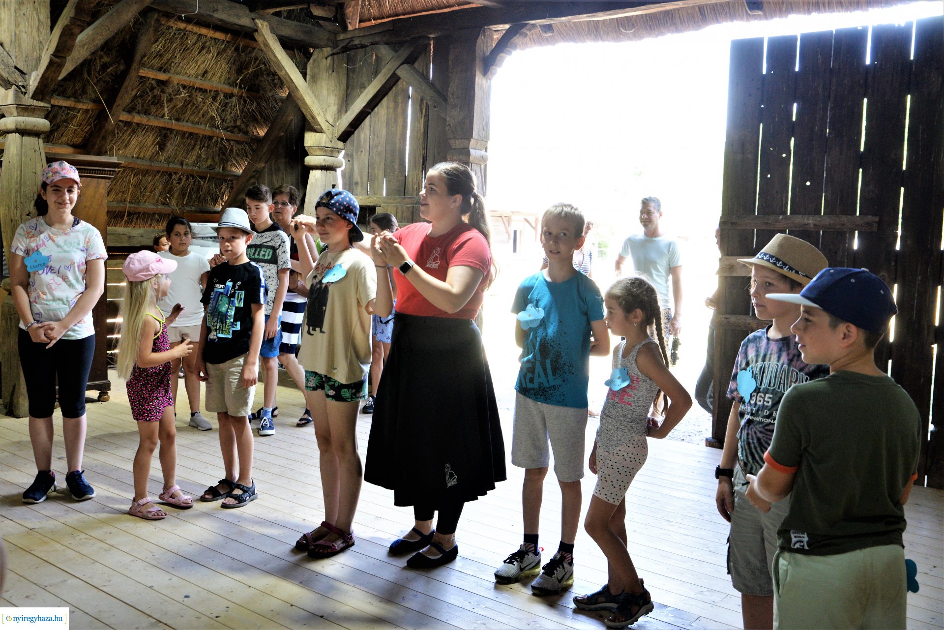 Táborozók a Sóstói Múzeumfaluban