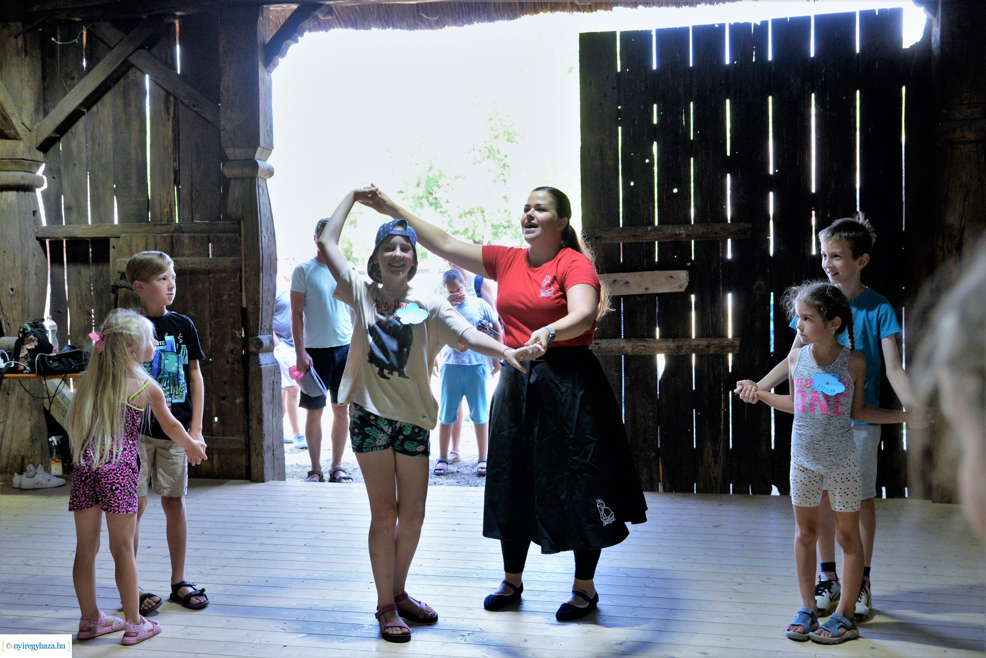 Táborozók a Sóstói Múzeumfaluban