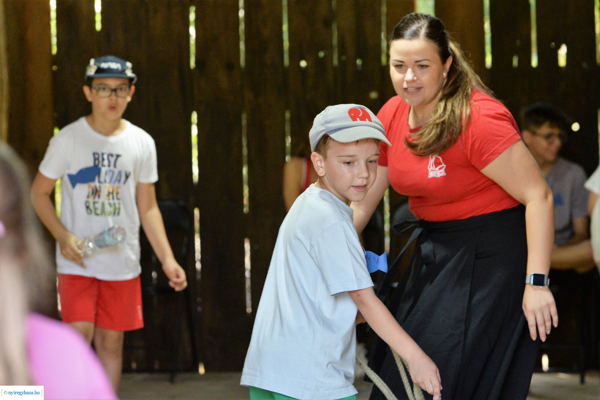 Táborozók a Sóstói Múzeumfaluban