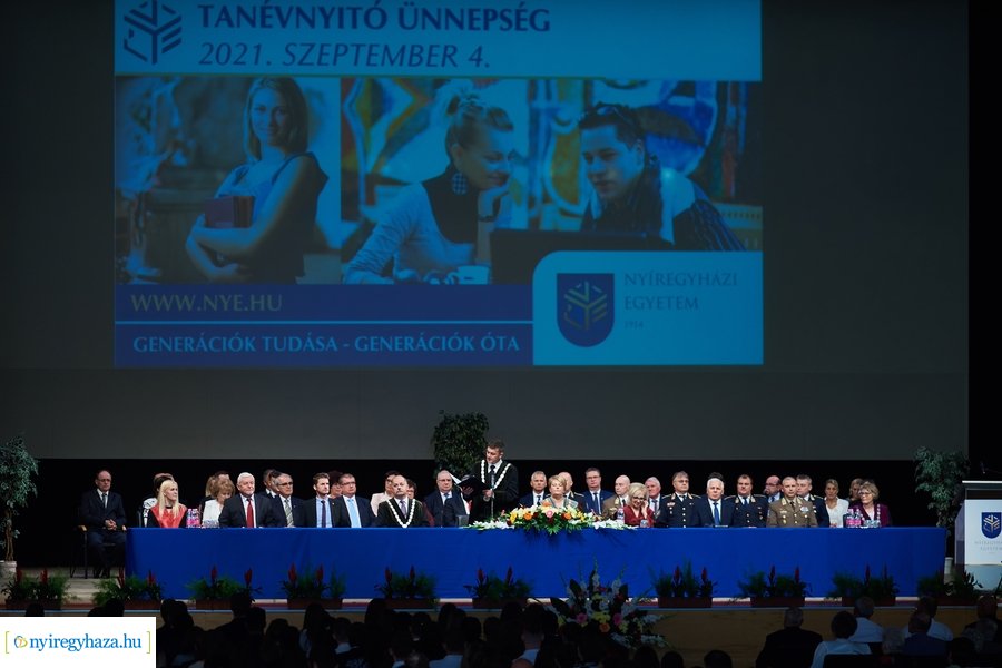 Tanévnyitó az egyetemen 2021