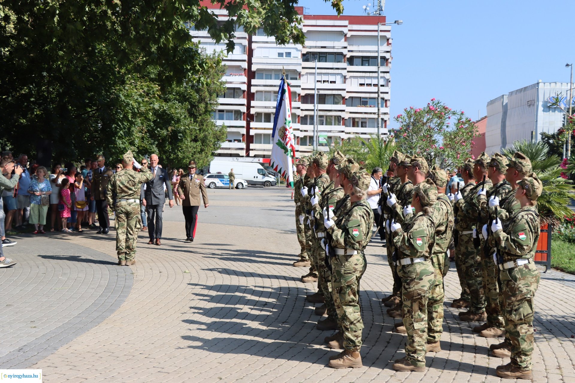Tartalékos katonák a nyíregyházi Huszártalálkozón