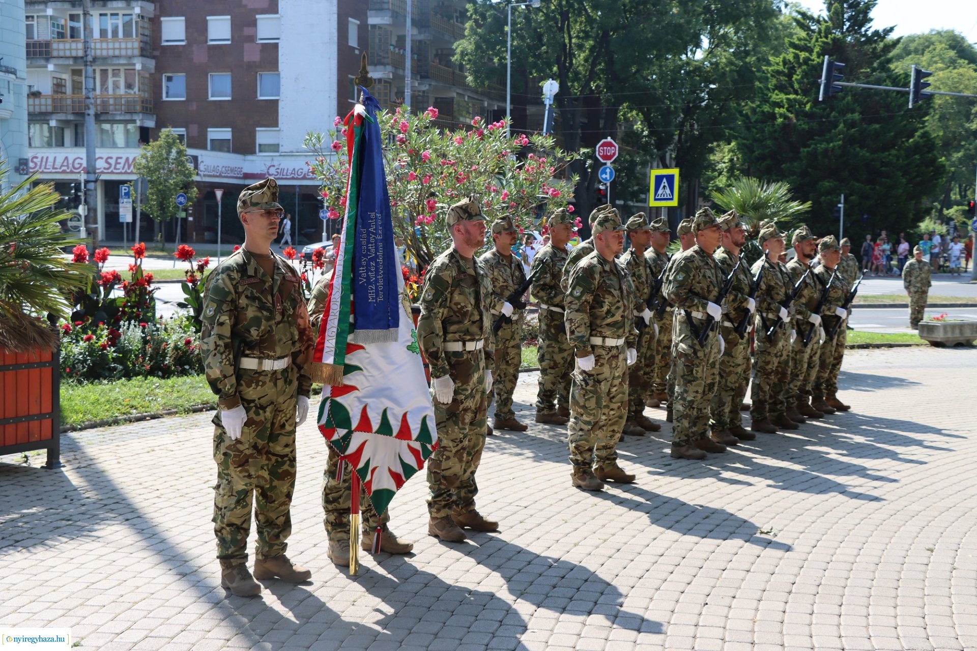 Tartalékos katonák a nyíregyházi Huszártalálkozón
