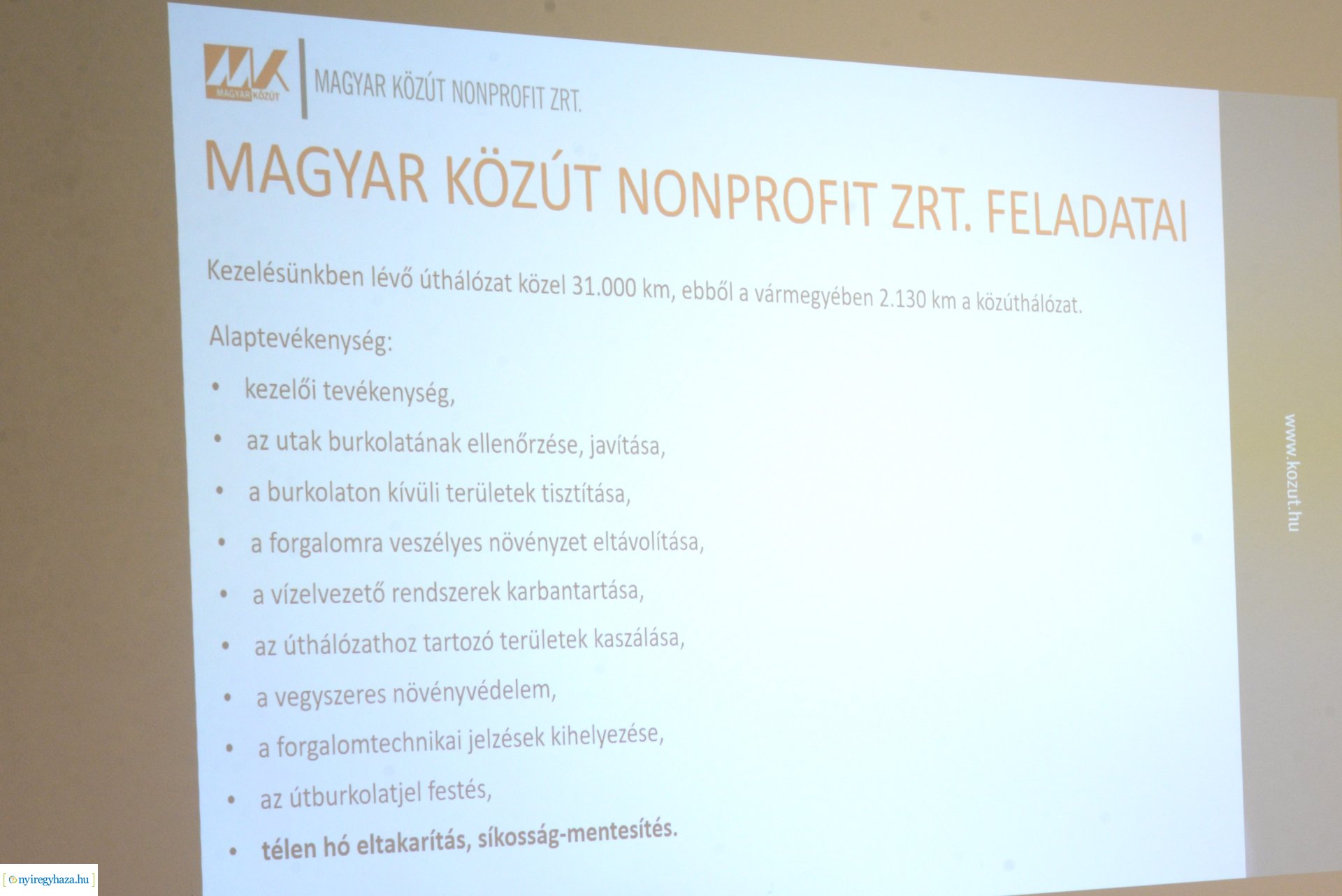 Téli gépszemle a Közútnál