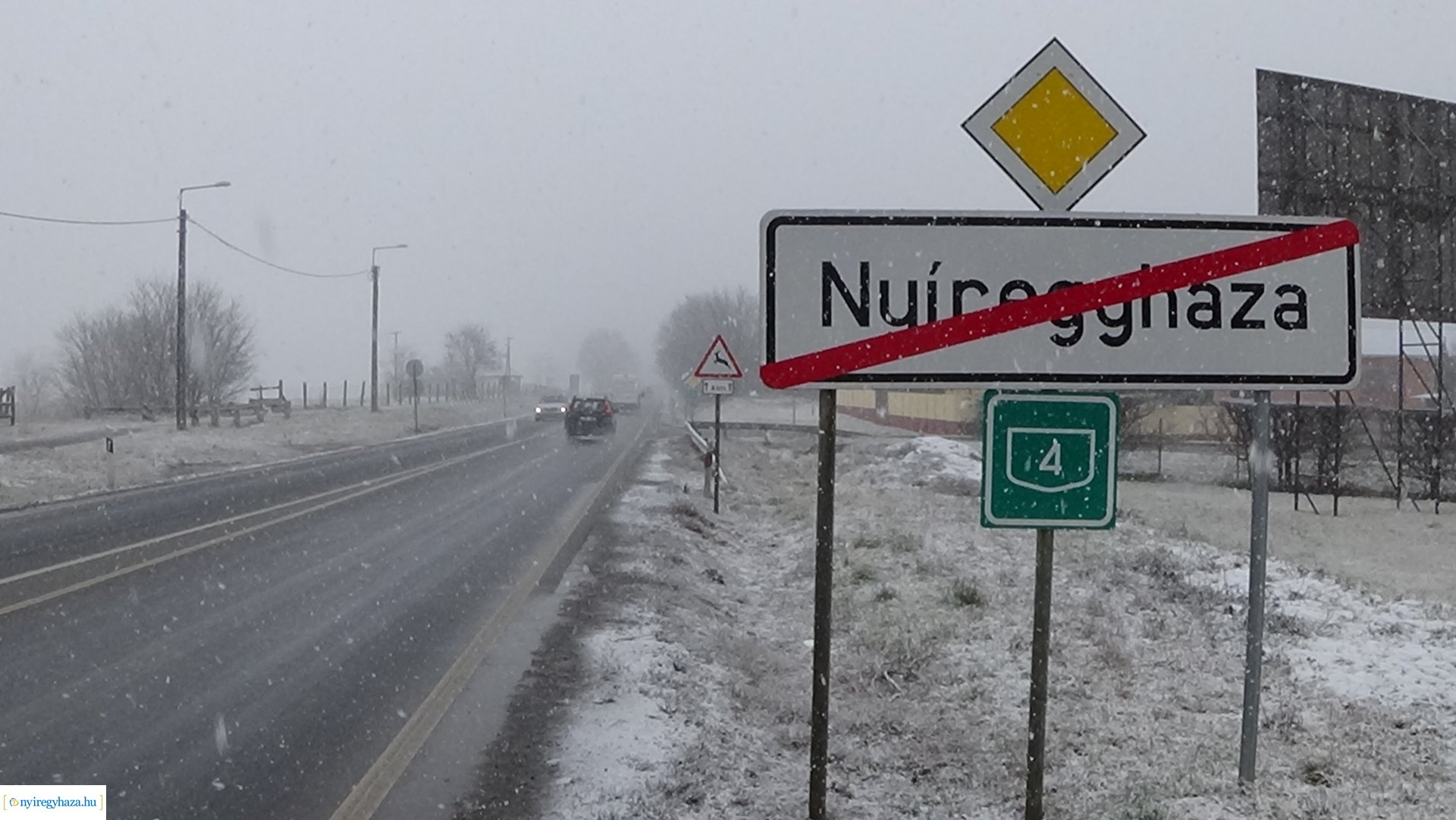 Télies útviszonyok Nyíregyházán