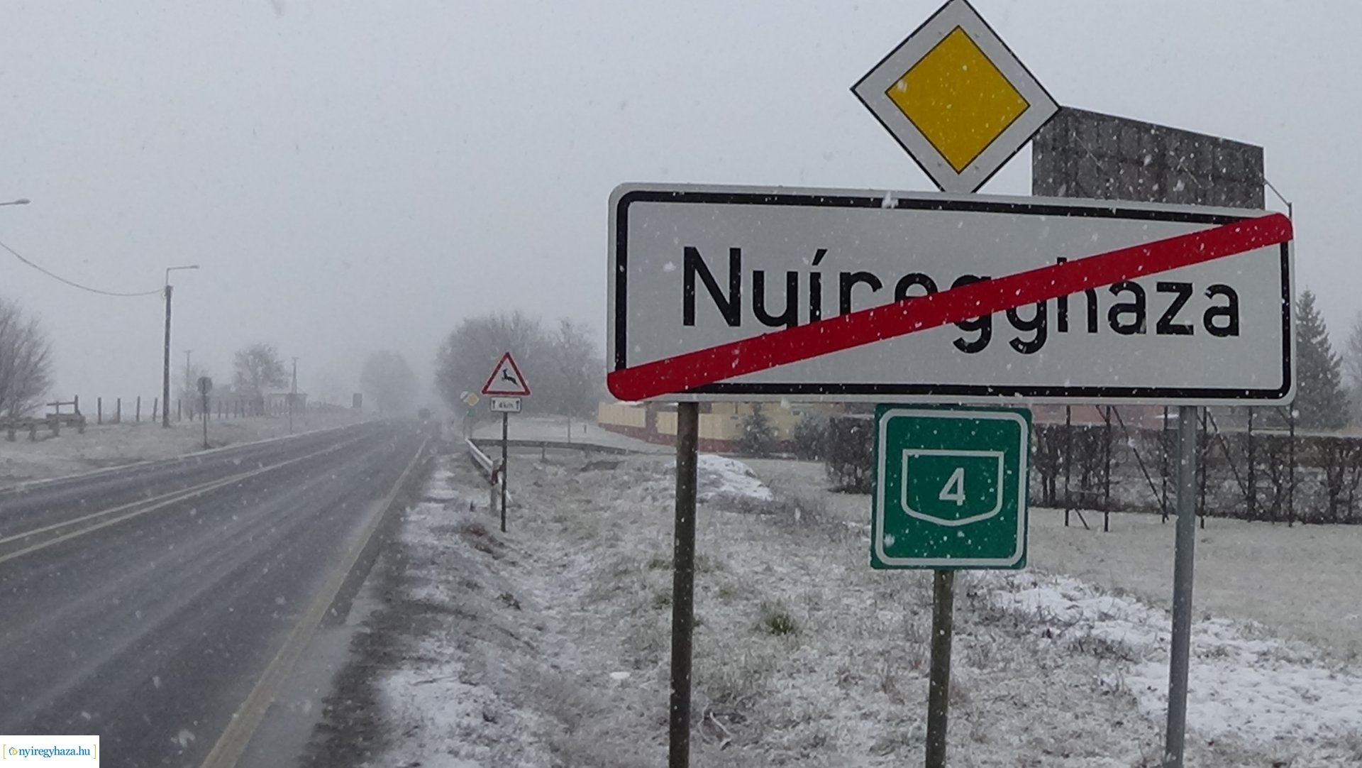 Télies útviszonyok Nyíregyházán