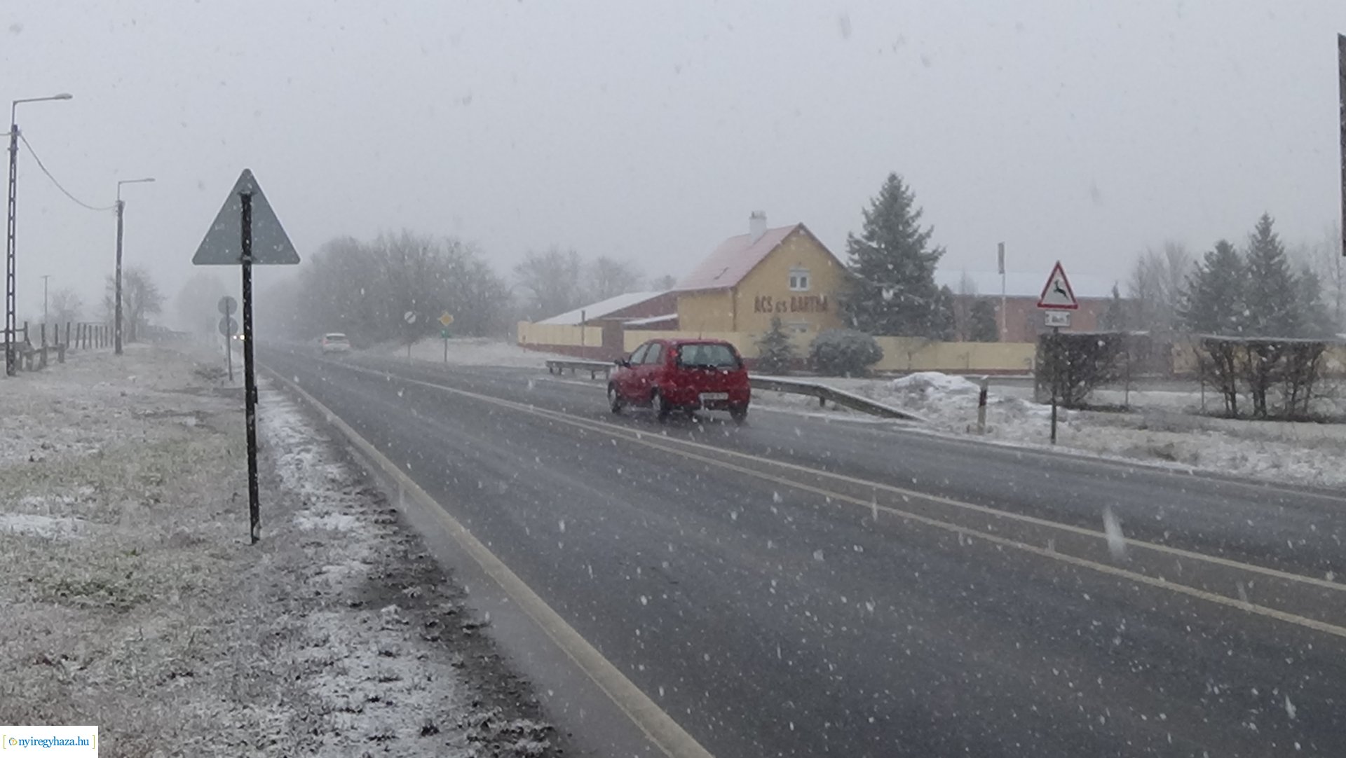 Télies útviszonyok Nyíregyházán