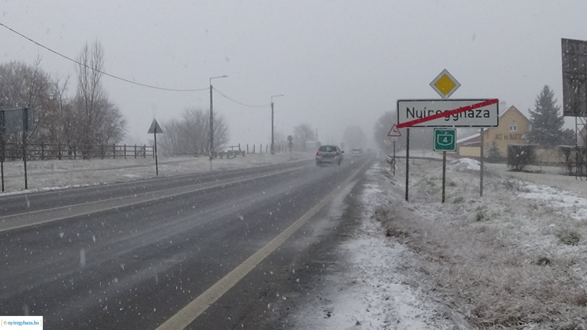 Télies útviszonyok Nyíregyházán