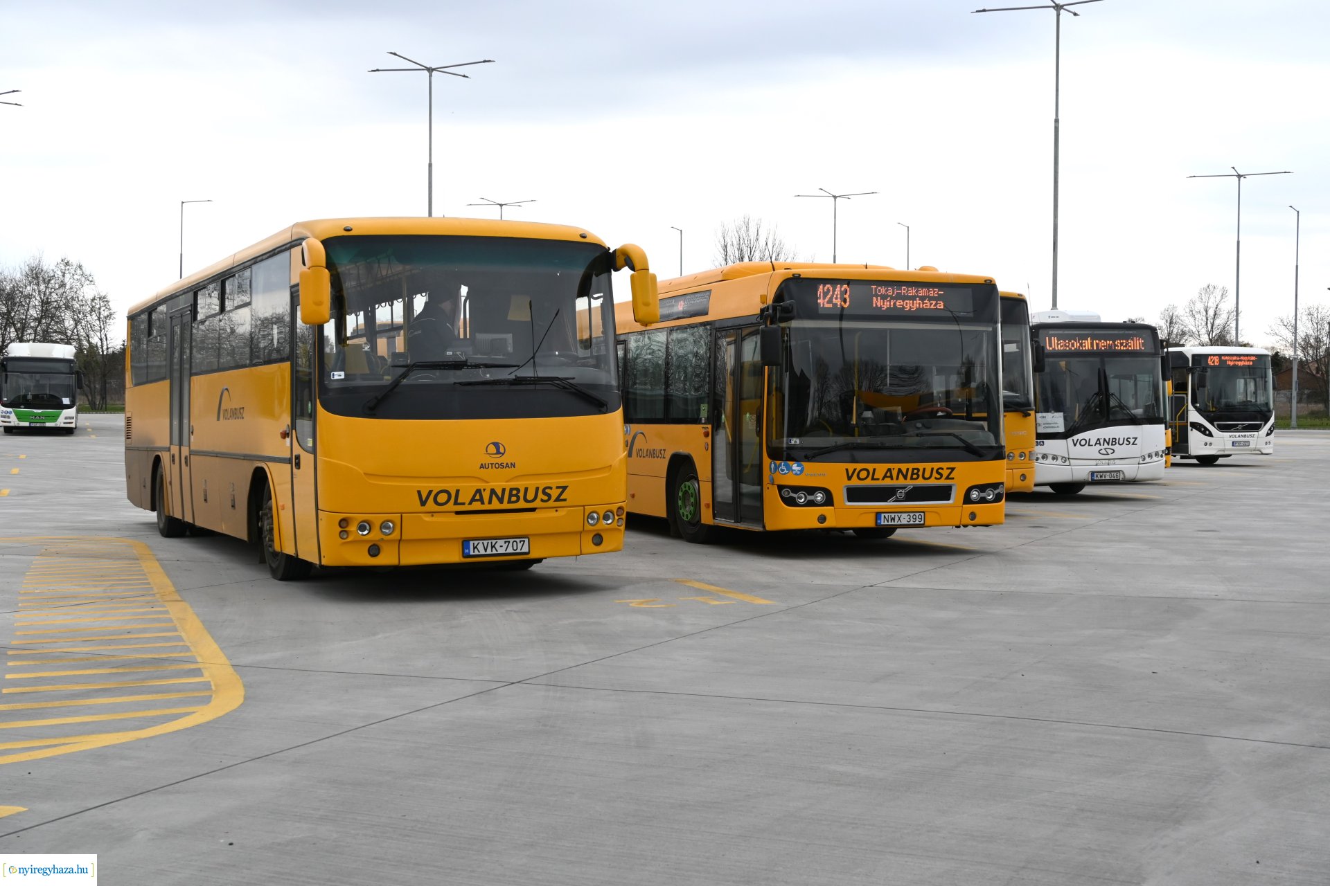 Teljes kapacitással üzemel a Volánbusz Zrt. új telephelye Nyíregyházán