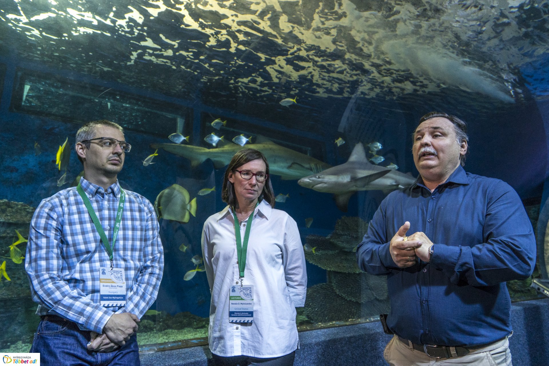 Tengerbiológusok a Nyíregyházi Állatparkban