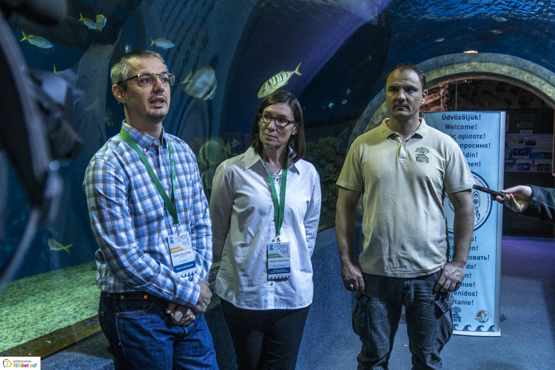 Tengerbiológusok a Nyíregyházi Állatparkban