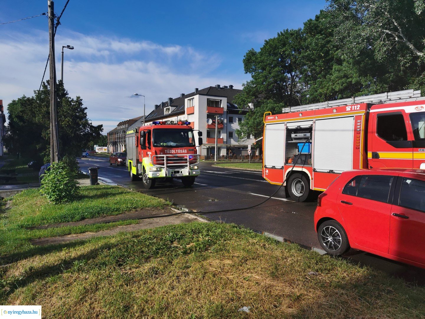 Tűz a Hunyadi utcán