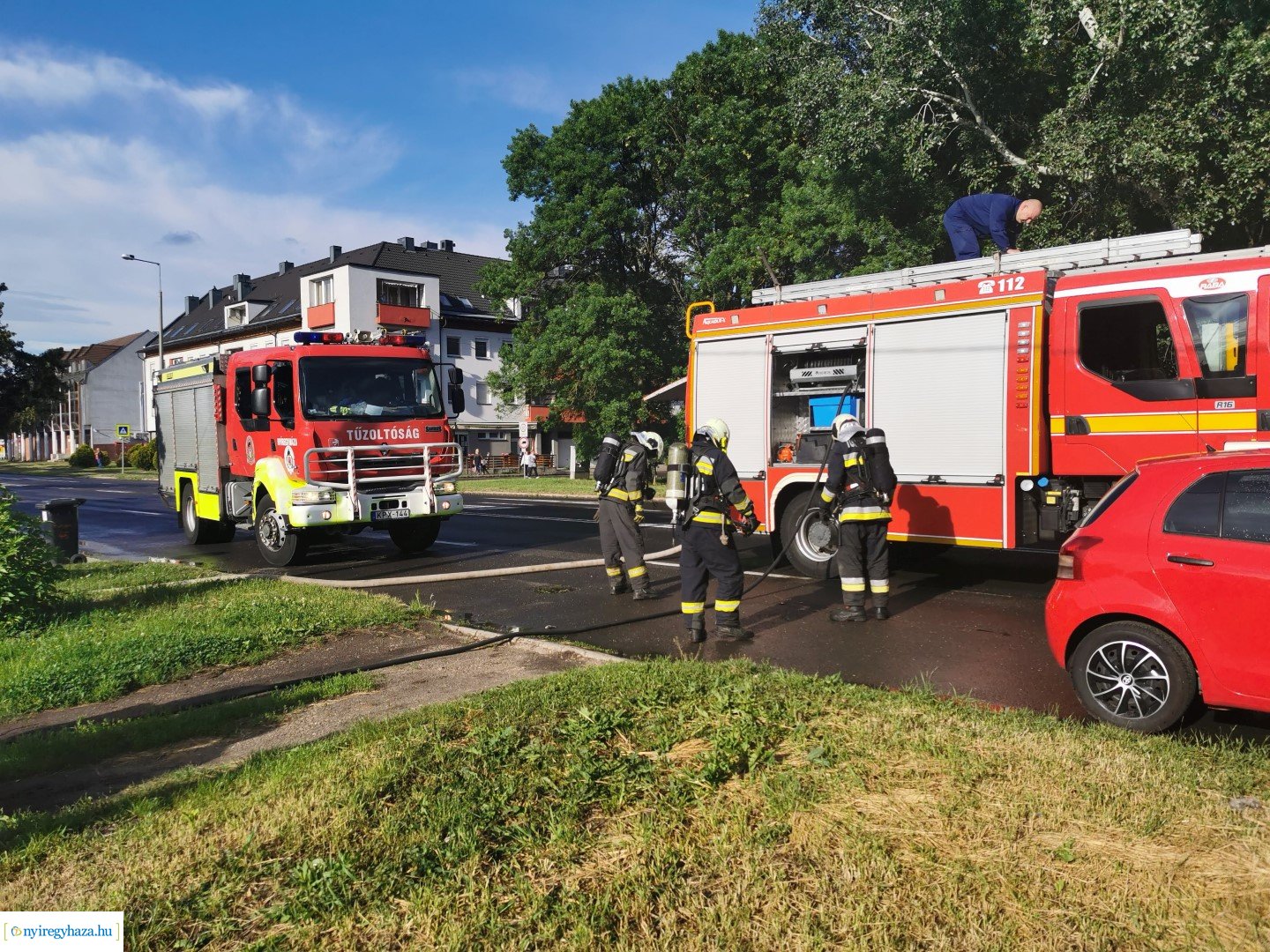 Tűz a Hunyadi utcán