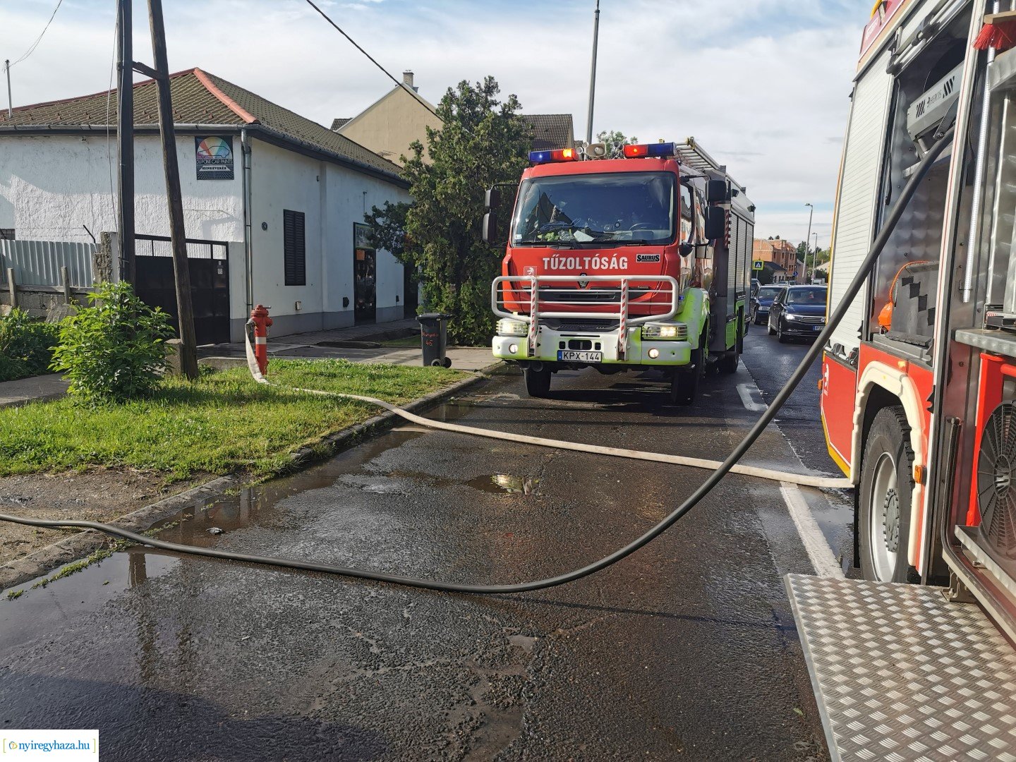 Tűz a Hunyadi utcán