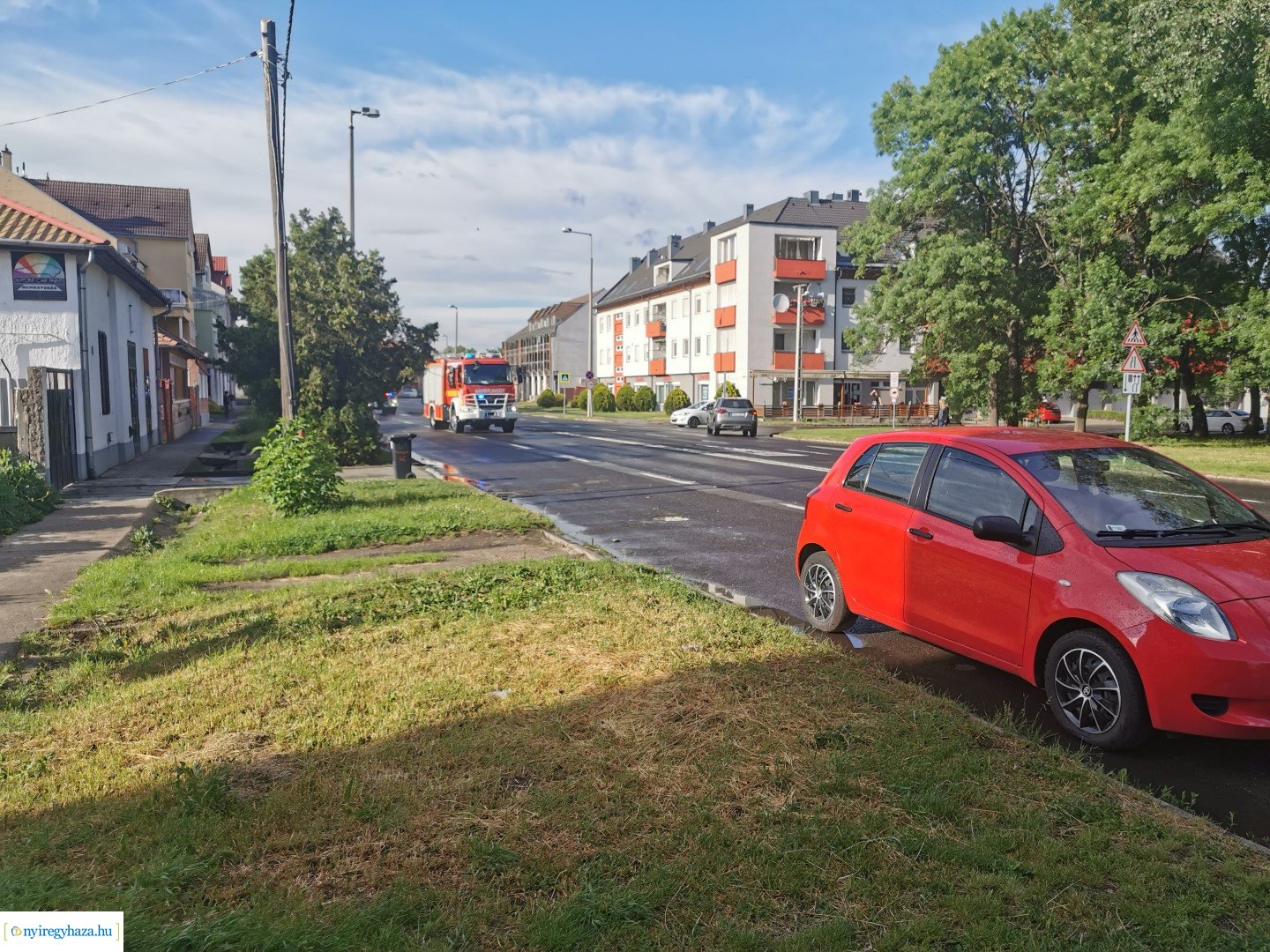 Tűz a Hunyadi utcán