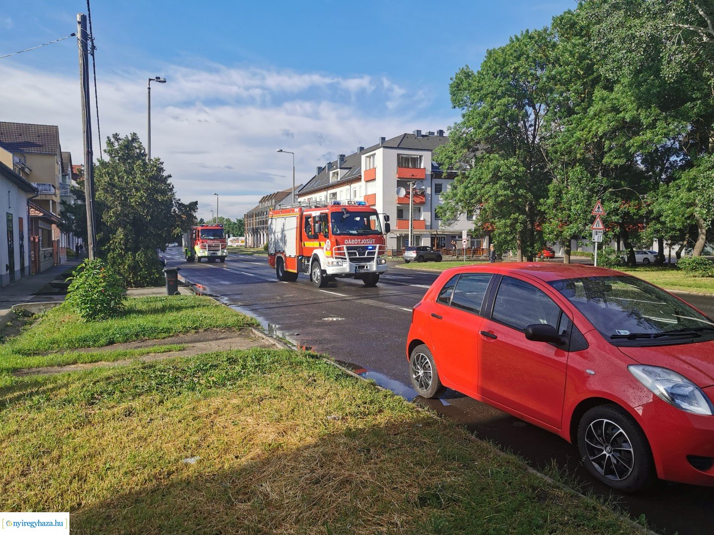 Tűz a Hunyadi utcán
