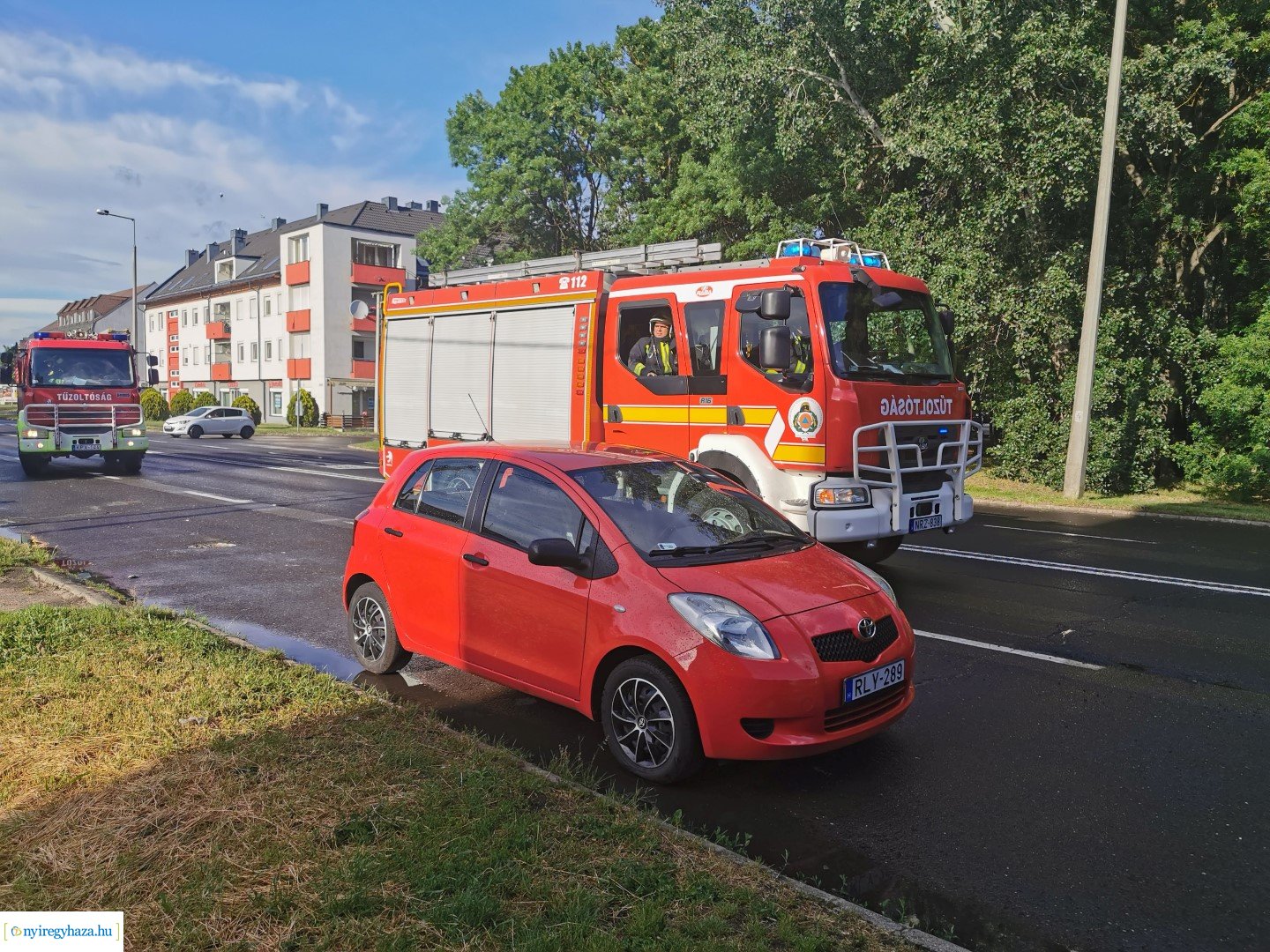 Tűz a Hunyadi utcán