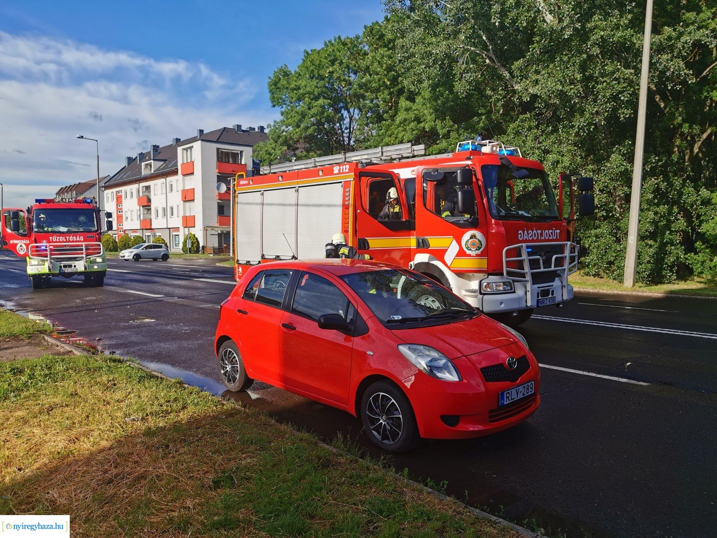 Tűz a Hunyadi utcán