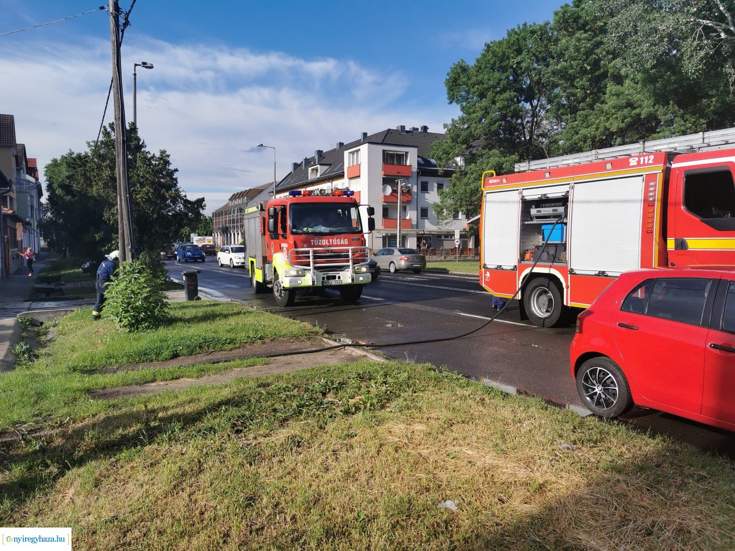Tűz a Hunyadi utcán