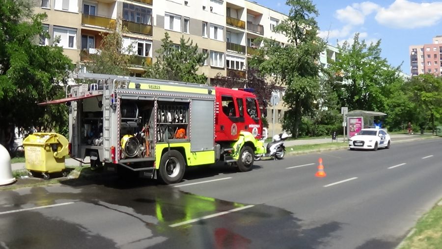 Tűz ütött ki egy Ferenc körúti lakásban