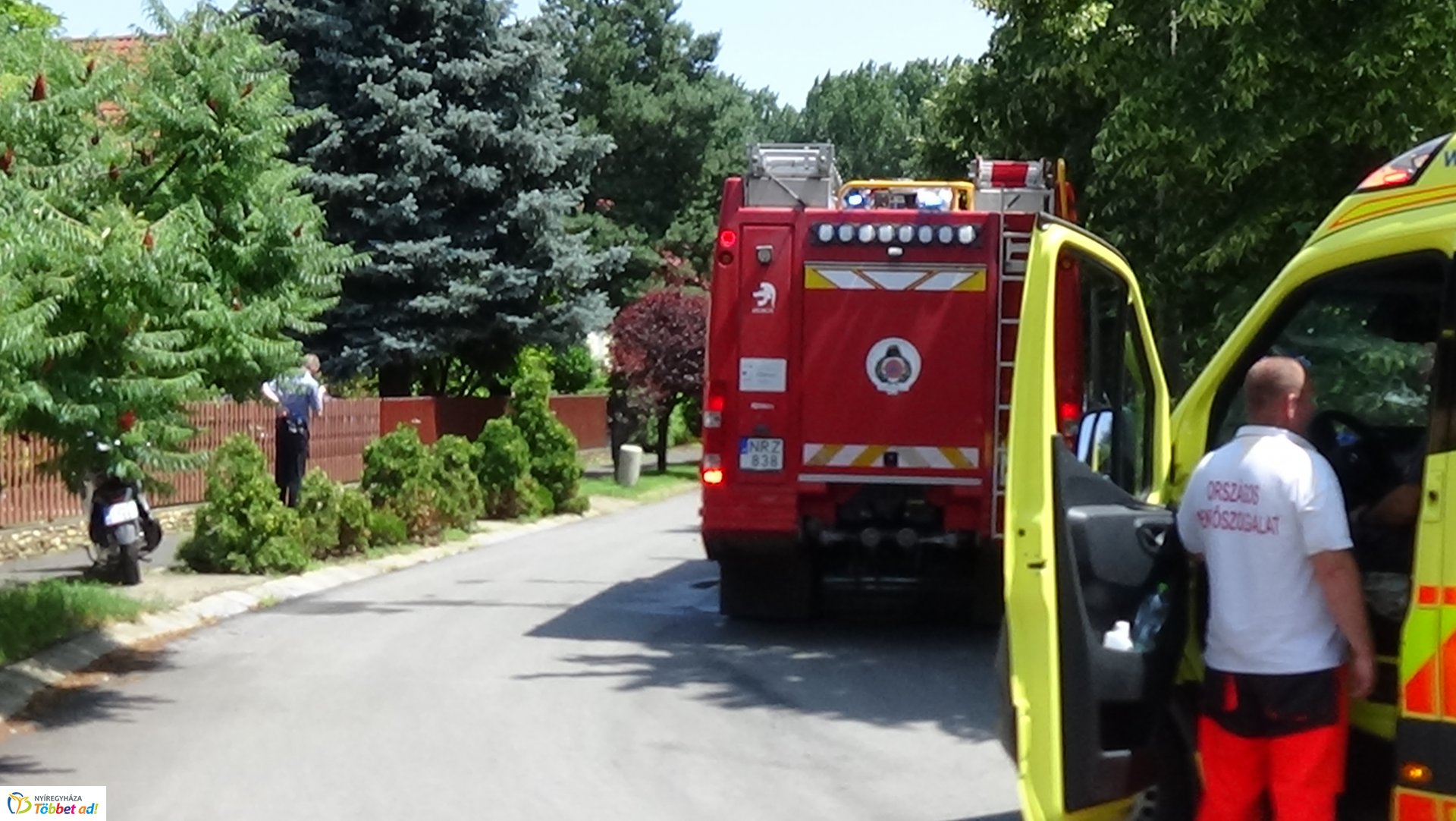 Tűzeset a Kiss Lajos utcában