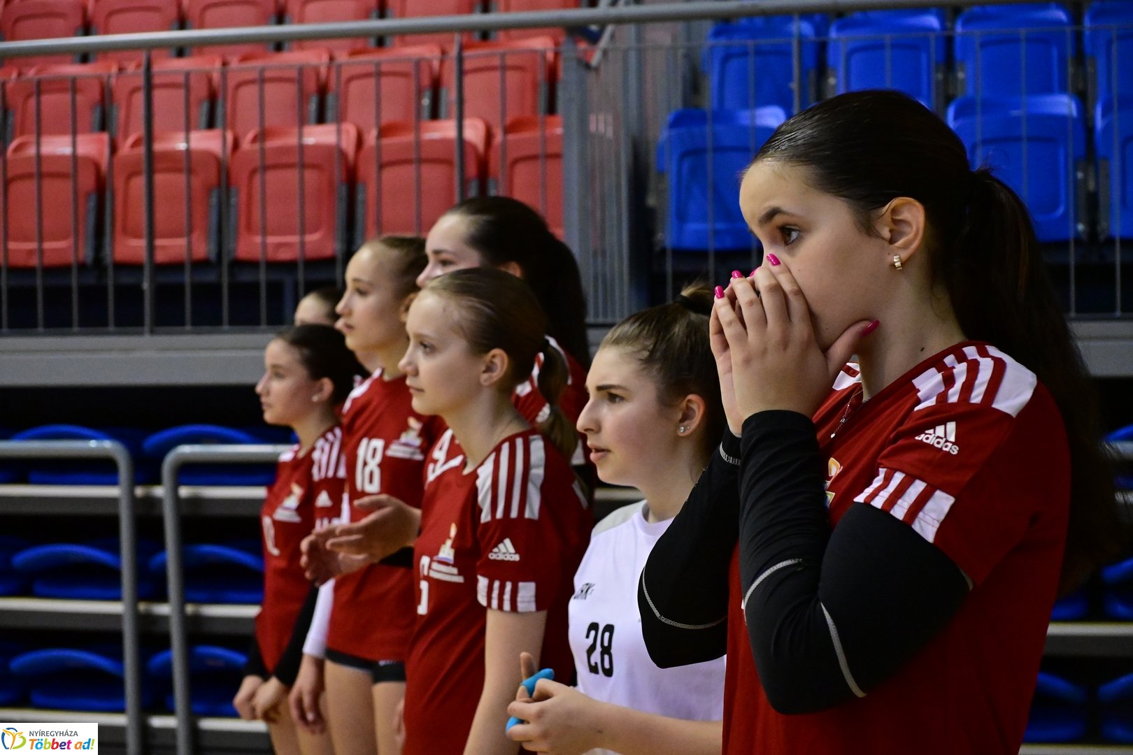 U15 leány röplabda az Arénában 2025 májusában
